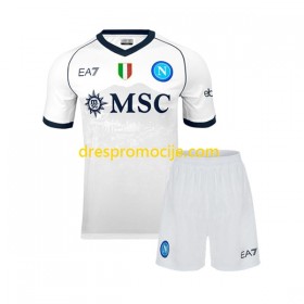 SSC Napoli Dres Dječji Gostujući 2023/2024 Kratkih Rukava